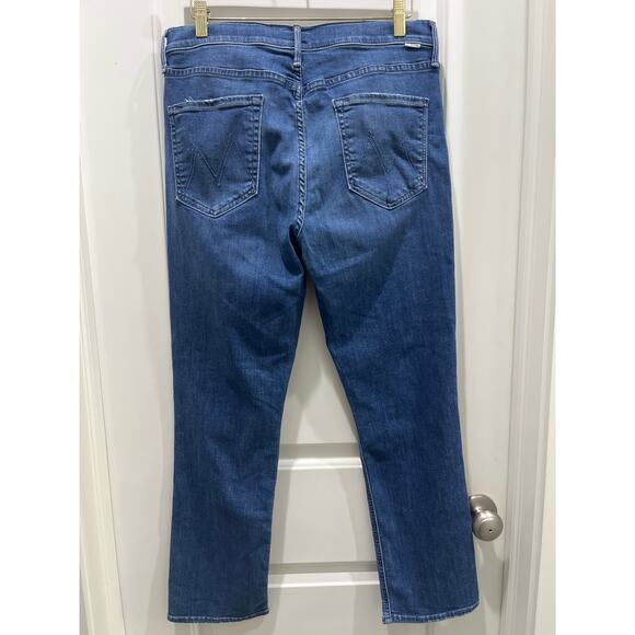 MOTHER Denim The Mid Rise Dazzler Ankle Jeans in Wish On A Star Sz 32 - Picture 9 of 11